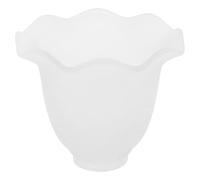 Glass Lamp Shade E27 Pendant Light Cover with Reverse Mouth Design | Handblown Smooth Finish, Distinctive Kapok Lantern Shape, Suitable for Brackets, Table Lamps, Living Rooms and Reading