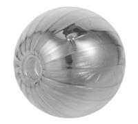 Glass Lamp Shade G9 Replacement for Table Lamps | Silver, Smooth Striped Finish, Heat Tolerant DIY Friendly Design, for Pendant Lights, Office Bedside Use