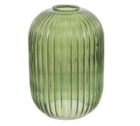 Glass Lamp Shade Replacement 140x200mm Green for Pendant Lights | Striped Glass, Glossy Finish, Modern Vintage Look, for Office and Bedroom Lighting