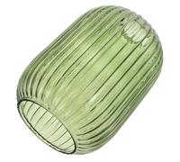 Glass Lamp Shade Replacement 14x20cm Green Cylinder Globe Glass