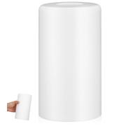 Glass Lampshade Replacement Cylinder White for Pendant Ceiling Lights | Pendant Light Covers, Light Shades for Ceiling Lights, E27 Fit, 42mm Hole, Easy-clean Glass