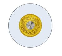 Glass Lazy Susan Turntable - Rotating Serving Tray for Dining Table Display, Silent & Smooth Spin, Easy Food Sharing, 60cm/24in