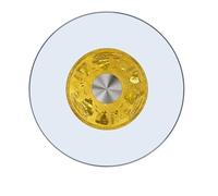 Glass Lazy Susan Turntable - Rotating Serving Tray for Dining Table Display, Silent & Smooth Spin, Easy Food Sharing, 60cm/24in