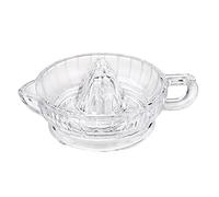 Glass Lemon Squeezer, Citrus Juicer Reamer with Handle and Pour Spout, Hand Press Juicer Manual Hand Squeezer for Fresh Fruit Juice Lime Orange(#1)