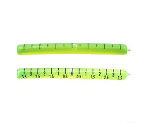 Glass Level Bubble Tube with 180 Degree Working Range for Alignment Tool and Metalworking Projects Green Finish(Type B)