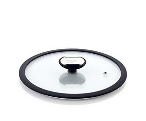 Glass lid with silicone rim, 24 cm, suitable for cookware from the Balance series 007824 L, ideal for viewing cooking, suitable for any pot or pan with a diameter of 24 cm