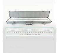 Glass Line Ruler, Optical Standard Rule for Direct-write Lithography, Accuracy ±0.5um, 100-600mm Length, with Aluminum Box for Measuring Length