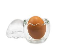 Glass Magic Egg Peeler, Improved Design, Durable, Egg Separators, Eggshell Remover for Hard boiled eggs shell removal, Easy Eggshell Shaker, Saves time, Super Convenient Transparent