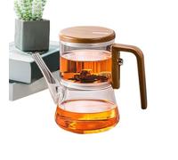 Glass Magnetic Teapot - Heat Resistant teaBrewer, Removable Separator | Elegant Loose Leaf Steeping Tool for Restaurant Service, Cafe Presentation, Home teaRituals, Office Break Moments, Ta