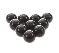 Glass Marbles - 10 Pcs 16mm Glass Balls Decoration Color Nuggets Black