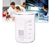 Glass Measuring Beaker 800ml, Graduated, Heat Resistant, Flat Bottom, Easy to Pour, Ideal for Experiments and Research