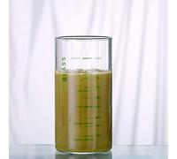 Glass Measuring Cup Clear Borosilicate Drinking Glass with Scale 10oz/300ML Heat-Resistant Water Coffee Milk Drinking Juice Cup Beverage Tumbler for Home Office Restaurant Coffee Shop Dessert Shop