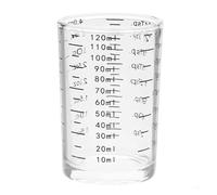 Glass Measuring Cup Kitchen Baking Tool Heat Resistant Liquid Measure Cup A0KF(120ml black line)