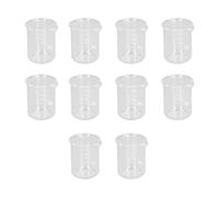 Glass Measuring Jug, 10pcs 50ml Glass Measuring Cup Beaker Set Measuring Cups Cup Measurements Set With Graduation Baking Cooking Measure Tool for Science Lab Kitchen