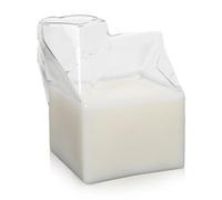Glass Milk Carton, 250ml Cute Aesthetic Clear Cup Square Cocktail Glasses, Mini Square Container Pitcher for Milk, Coffee, Water, Juice, Beverages