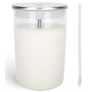 Glass Milk Container for Jura, 16.9oz Clear Glass Milk Container Compatible with Jura Coffee Machine Models: Z8,Z6,J6,S8, S80, E8,GIGA X8cG2/X8G2/X3cG2/X3G2/5,X8,X10,WE8,W3,X7,ENA 8,Micro 90,E6,D6