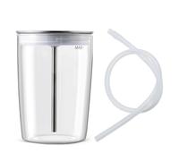 Glass Milk Container for Jura Espresso Coffee Machine Z8,Z6,J6,S8, S80, E8,GIGA X8cG2/X8G2/X3cG2/X3G2/5,X8,X10,WE8,W3,X7,ENA 8,Micro 90,E6,D6,16.9oz jug