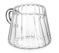 Glass Milk Frother Cup 200ml High Borosilicate for Milk and Coffee