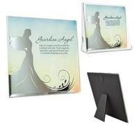 Glass Mirror Hanging Wall Plaque With Stand Reflection Box Gift Set Home Picture Guardian Angel