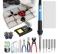 Glass & Mosaic Tools Set - Stained Glass Starter Tool Kit with Glass Cutter & Soldering Iron - Ideal for Glass Workers, Craft Enthusiasts, and Mosaic Starters