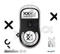 Glass Mouse Skates Glide Feet Pads, Mice Feet Sticker for Logitech GPW GPX Wireless Gaming Mouse Replacement Mouse Feet (For GPX White)