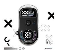 Glass Mouse Skates Glide Feet Pads, Mice Feet Sticker for Logitech GPW GPX Wireless Gaming Mouse Replacement Mouse Feet (For GPX Black)