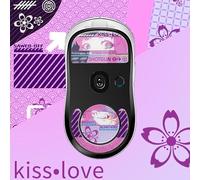 Glass Mouse Skates Glide Feet Pads, Mice Feet Sticker for Logitech GPW GPX Wireless Gaming Mouse Replacement Mouse Feet (For GPX Purple)