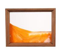 Glass Moving Sand Art Frame for Home Desk Decor, 10 Inch