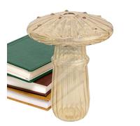Glass Mushroom Pot, Mushroom Flower Pot,Glass Vase - Decorative Plant Propagation Station for Home Study Indoor Table Decoration