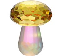 Glass Mushroom Sculpture Crystal Mushroom Figurine Ornament Small Crystal Mushroom Paperweight Centerpiece