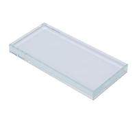 Glass Nail Art Palettes, ANGGREK Nail Art Painting Palette Color Mixing Glass Rectangle Makeup Blending False Eyelash Glue Holder