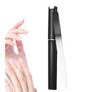Glass Nail Shiner Glass Nail File with Case | Manicure Buffer Buffer Buffer for Shine, Portable Portable Double Sided Engraving Nail Tool