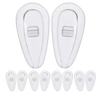 Glass Nose Pads: Silicone Pads, Sinlips Holders | Set of 5 Pairs of Screw-in Screws for Optimal Comfort on Eyeglasses, Sunframes