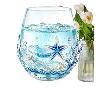 Glass of 350 ml Transparent Glassware with Sea Animals for Kitchen | Water Cup and Other Drinks For Mom Dad Wife Birthday Milk Ice Water Juice Beer
