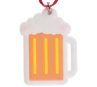 Glass of Beer Hanging Christmas Tree Decoration Silicone Ornament Novelty Bauble - Stocking Filler - Secret Santa - Colourful Multicoloured - Small Gift - Funny