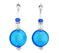 Glass Of Venice Beatrice Murano Glass Post Earrings - Blue