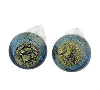 Glass Of Venice Murano Glass Ball Stud Earrings - Royal Blue