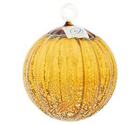 Glass Of Venice Murano Glass Medium Christmas Ornament - Golden Brown
