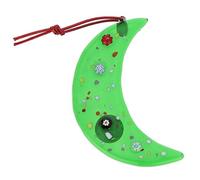 Glass Of Venice Murano Glass Moon Christmas Ornament - Green