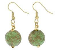 Glass Of Venice Murano Glass Starlight Disk Earrings - Seafoam Green