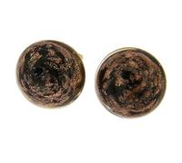 Glass Of Venice Murano Glass Starlight Small Stud Earrings - Black
