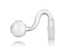 Glass Oil Burner Male Glass Tubes, High Borosilicate Adapter for Water Pipe, Aromatherapy, or Lab Applications (5, transparent)