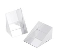 Glass Optical Prism: Portable Right Angle Isosceles Design, Using Light Accurate Surveys | Long Lasting Coated Reflective Element, Light Manipulation Instruments