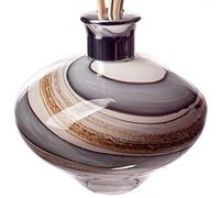 Glass Oval Reed Diffuser in Grey, Sage, Brown & Cream (Smoked Meadows)