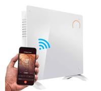 (1500W, White) Baridi, Glass Panel Heater, Wi-Fi Enabled Control