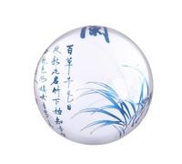 Glass Paperweight Hemisphere round Crystal for Back to School Decor