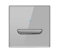 Glass & PC Wall Mounted Toggles Switches With Resets Function LED Illuminates Panel Simple Installation For Modern Interiors Friendly Recessed Glass Switches Panel