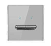 Glass & PC Wall Mounted Toggles Switches With Resets Function LED Illuminates Panel Simple Installation For Modern Interiors Friendly Recessed Glass Switches Panel