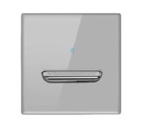 Glass & PC Wall Mounted Toggles Switches With Resets Function LED Illuminates Panel Simple Installation For Modern Interiors Friendly Recessed Glass Switches Panel