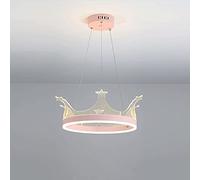 Glass Pendant Light, Girl Princess Room Crystal Decoration Hanging Lights, Nordic Simple Restaurant Suspension Lamp, Metal Lamp Body With Acrylic Lampshade Droplights